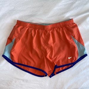 Orange Nike Running Shorts